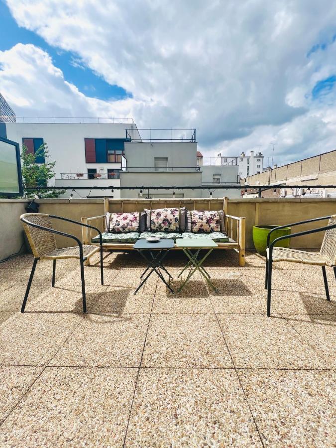 Bel Appartement Avec Terrasse Pantin Exterior photo